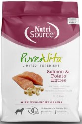 Pure Vita Salmon and Potato Formula Dry Dog Food 25lb