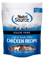 NutriSource Grain Free Chicken Bites, Dog Treats, 6oz