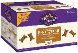 Old Mother Hubbard Classic Crunchy Natural Dog Treats, P-Nutter, Dog Biscuits, Mini, 6lb