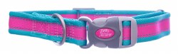 Coastal Pet Pro Adjustable Reflective Collar 14in. Fuscia Teal