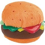 4.25 inch Plush And Vinyl Hamburger With Squeaker