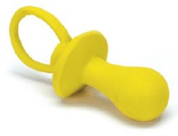 Rascals Latex 4.5 inch Pacifier Yellow