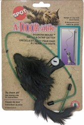 Spot A-Door-Able Bouncing Mouse with Catnip, Cat Toy