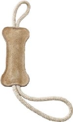 Spot Dura-Fused Leather Bone Tug, Tan, 18 inch