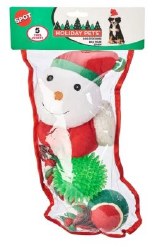 Spot Holiday Dog Stocking, Assorted, 5 pack
