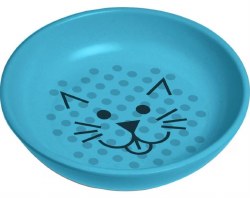 Van Ness Ecoware Cat Dish, Blue, 8oz