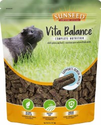 Sunseed Vitakraft Vita Balance Complete Nutrition Guinea Pig Food 4lb