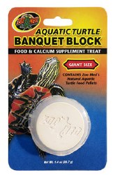 Zoo Med Lab Aquatic Turtle Banquet Supplement Block Reptile Food, Giant, 1.40oz