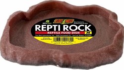 ZooMedLab Repti Rock Food Dish for Reptiles, Medium