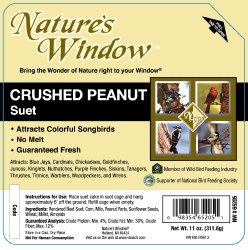 Natures Window Crushed Peanut Suet Cake, 11oz