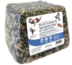 Natures Window Bird Block, Hearty Blend for Many Wild Birds, Wild Bird Bricks, 5.5lb