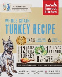 Honest Kitchen Whole Grain Turkey Recipe, Dry Dog Food, 10lb