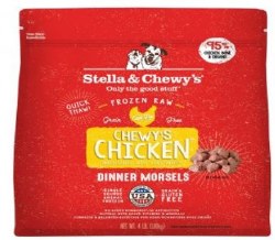 Stella & Chewys Frozen Patties W/ Morsel Dog Chix 4lb