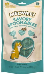 Meowee! Savory Spoonables Squeezable, Wet Cat Treat, Duck/Beef/Rabbit, 8 Count