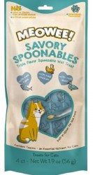 Meowee! Savory Spoonable Squeezable, Wet Cat Treat, Tuna/Chicken/Duck, 4 Count