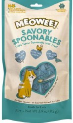 meowee! Savory Spoonable, Wet Cat Treat, Tuna/Chicken/Duck, 8 Count