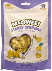 Meowee! Starry Spinners 2 in 1, Cat Treat and Toy, 1.25oz