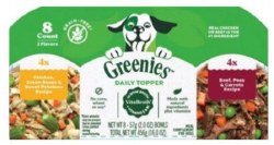 Greenies Chicken and Beef Topper, Wet Dog Food, 8 Count, 16oz