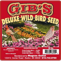 Gibs Deluxe, Wild Bird Seed, 33lb