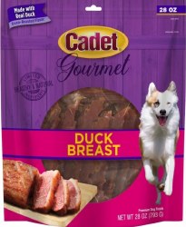 Cadet Gourmet Duck Breast, Dog Treats, 28oz