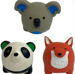 Multipet Minipet Latex Animals, Assorted, Small