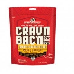 Stella & Chewy Crav'n Bac'n Bacon and Chicken Bites, Dog Treats, 8.25oz