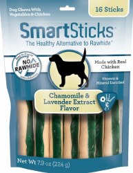 SmartBones Calming Care Chicken Stick, Dog Treats, 16 Pack