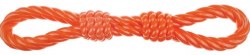 Infinity TPR Tug Toy with Handles, Orange, 18 inch