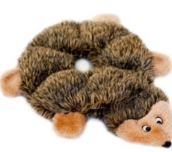 Zippy Paws Loopy Hedgehog, Brown, Dog Toys, Large