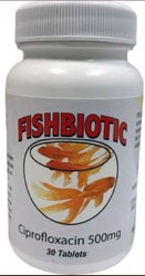 Durvet Fishbiotic Ciprofloxacin Tablets, 500mg, 30 Count