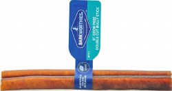 Barkworthies Double Cut Bully Stick, Dog Treats, 6 inch