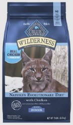 Blue Buffalo Wilderness Indoor Health High Protein Grain Free Adult Dry Cat Food 5lb