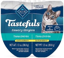 Blue Buffalo Tuna Tastefuls Spoonless Singles, Wet Cat Food, 2.6oz