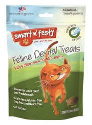 Emerald Pet Grain Free Dental Treats for Cats, Catnip 3oz