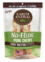 Earth Animal No Hide Pork Chew 2 count 7 inch