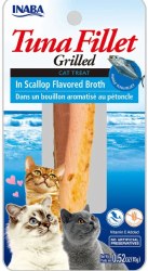 Inaba Grilled Tuna Fillet in Scallop Flavored Broth, Cat Treat, .52oz