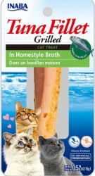 Inaba Grilled Tuna Fillet in Homestyle Broth, Cat Treat, .52oz