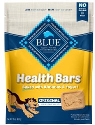 Blue Buffalo Health Bars Baked with Banana and Yogurt Dog Treats 16oz