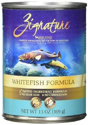 Zignature Whitefish Limited Ingredient Formula Canned Wet Dog Food case of 12, 13oz Cans