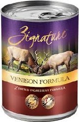 Zignature Venison Limited Ingredient Formula Canned Wet Dog Food, case of 12, 13oz