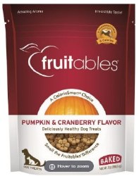 Fruitables Pumpkin and Cranberry Baked Dog Treats 7oz