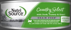 NutriSource Country Cat, Grain Free, Wet Cat Food, Case of 12, 5.5oz