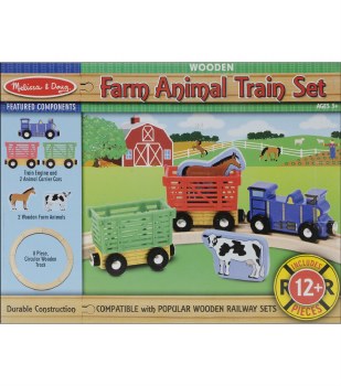 FARM ANIMAL TRAIN SET