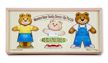 M&amp;D WOODEN BEAR FAMILY DRESS