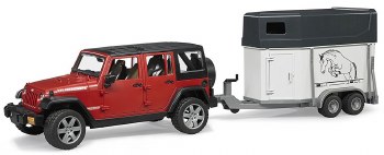 WAGON W/ HORSE TRAILER &amp; 1 HOR