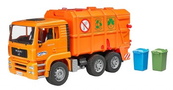 MAN TGA ORANGE REFUSE TRUCK