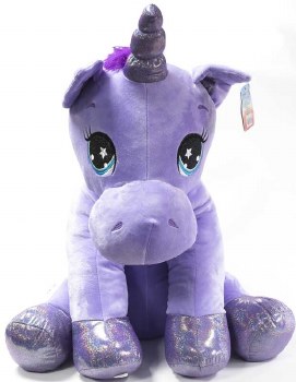 6" SITTING PLUSH UNICORN
