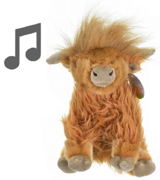 21CM PLUSH HIGHLAND COW/SOUND