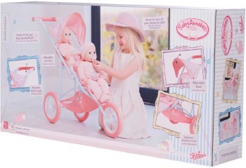 BABY ANNABELL DOUBLE PUSHCHAIR