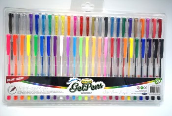 WOC 50+10 ASSORTED GEL PENS